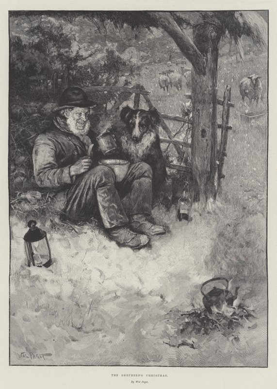 Hyrdens jul av Walter Paget