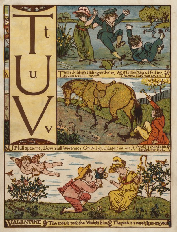 Alfabet (farge litho) av Walter Crane