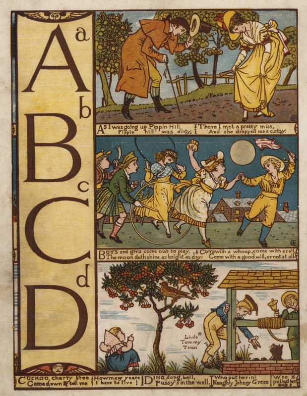 Alfabet (farge litho) av Walter Crane
