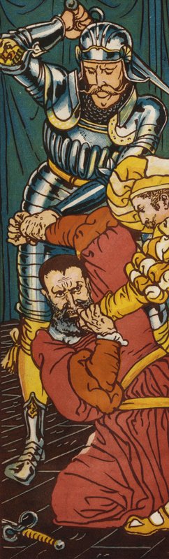 Blåskjegg (farge litho) av Walter Crane