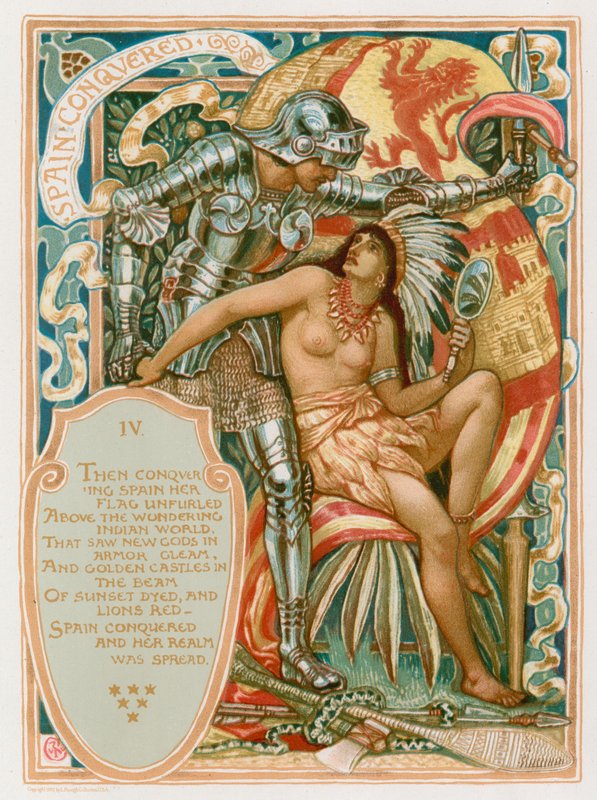 Spania erobret av Walter Crane