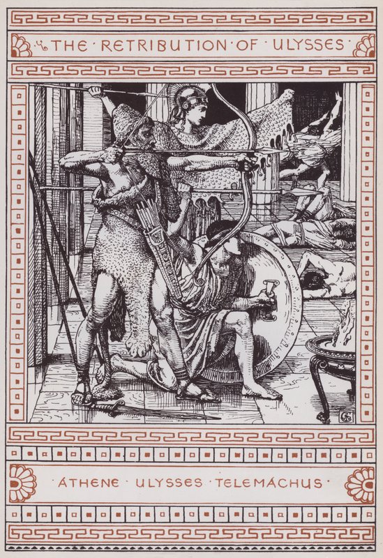 Retribusjon av Ulysses (gravering) av Walter Crane