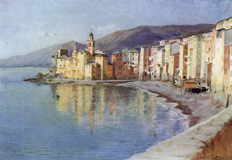 Camogli, Italia (farge litho) av Walter Frederick Roofe Tyndale