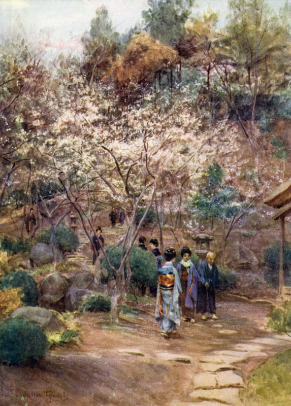 Plommetrær på Atami av Walter Frederick Roofe Tyndale