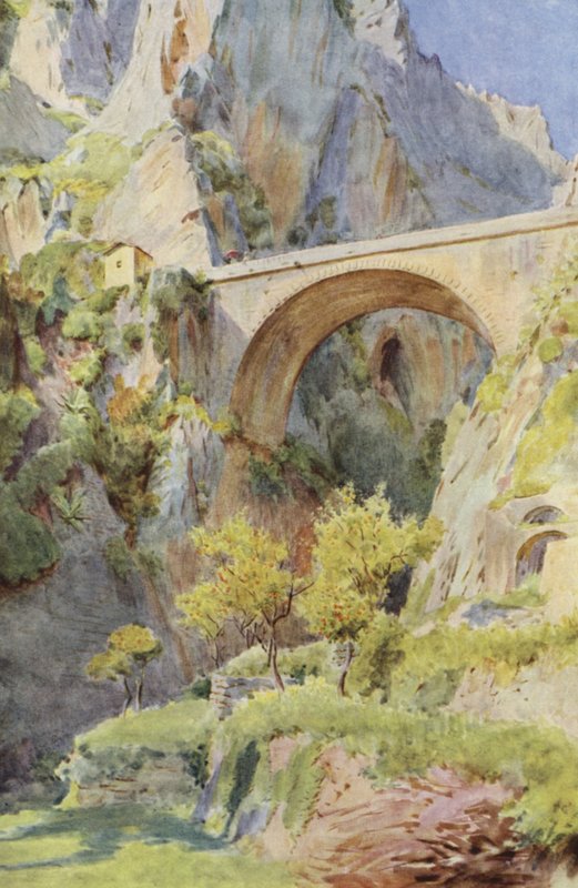 Pont St Louis (farge litho) av Walter Frederick Roofe Tyndale