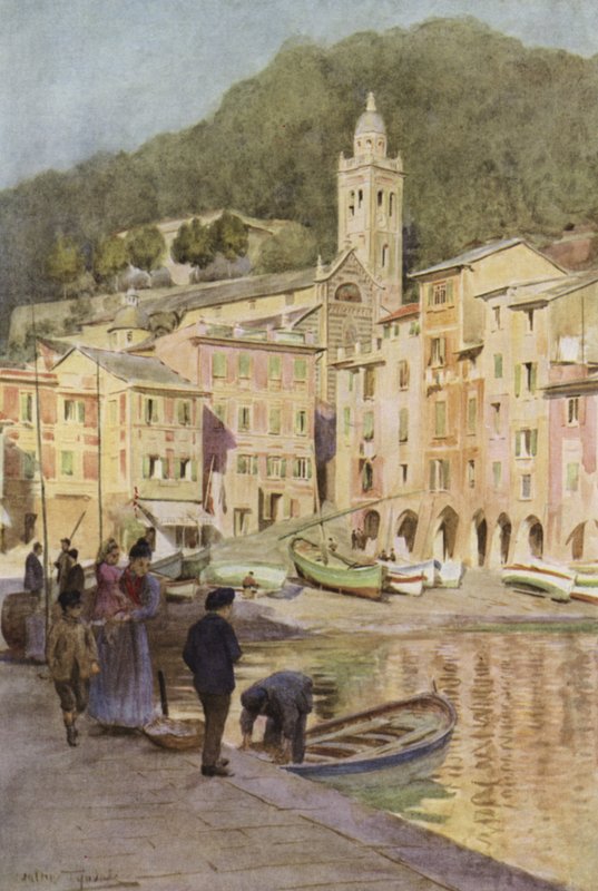 Portofino, Italia (farge litho) av Walter Frederick Roofe Tyndale