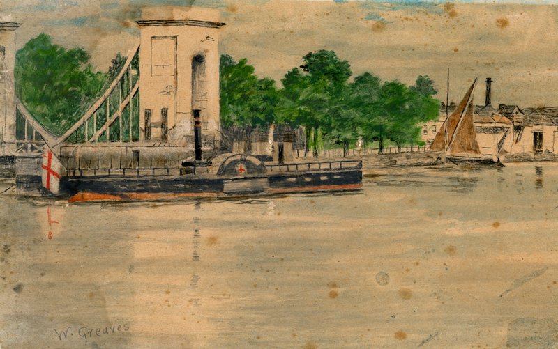 Cadogan Pier Chelsea av Walter Greaves