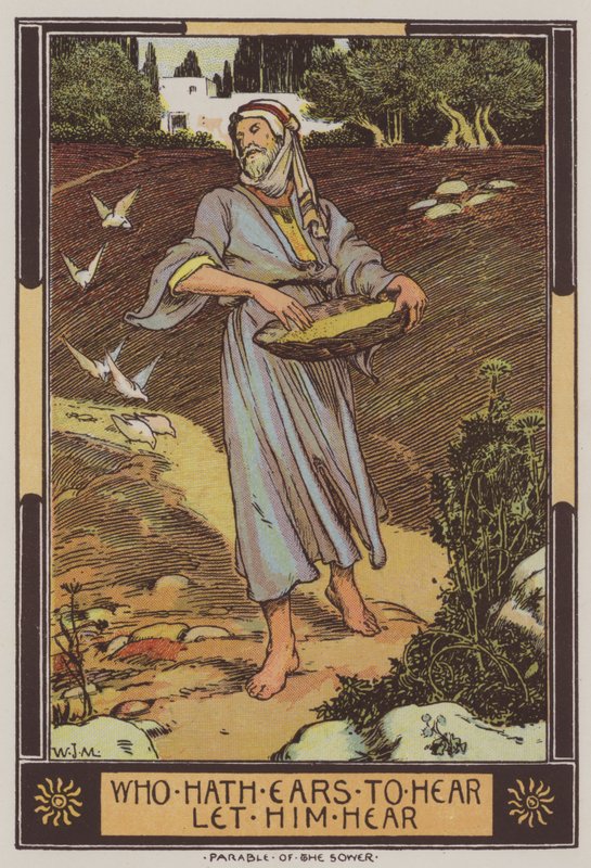 Såmannen (farge litho) av Walter Jenks Morgan