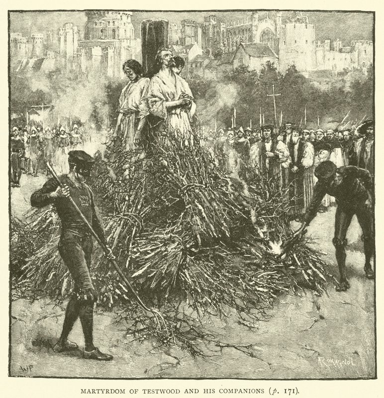 Martyrium of Testwood og hans følgesvenner av Walter Paget