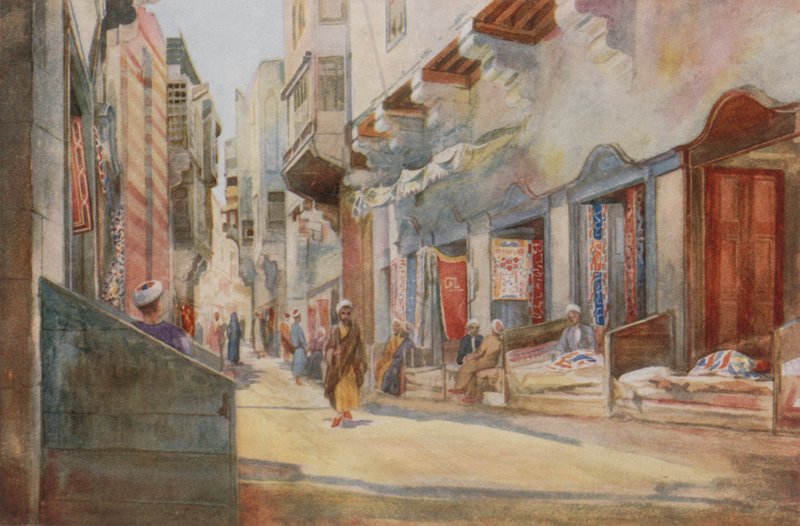 Teltmakerbasaren, Kairo av Walter Spencer Stanhope Tyrwhitt