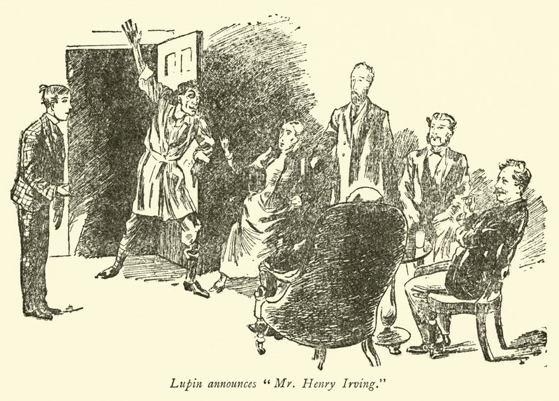 Lupin kunngjør Mr Henry Irving av Weedon Grossmith