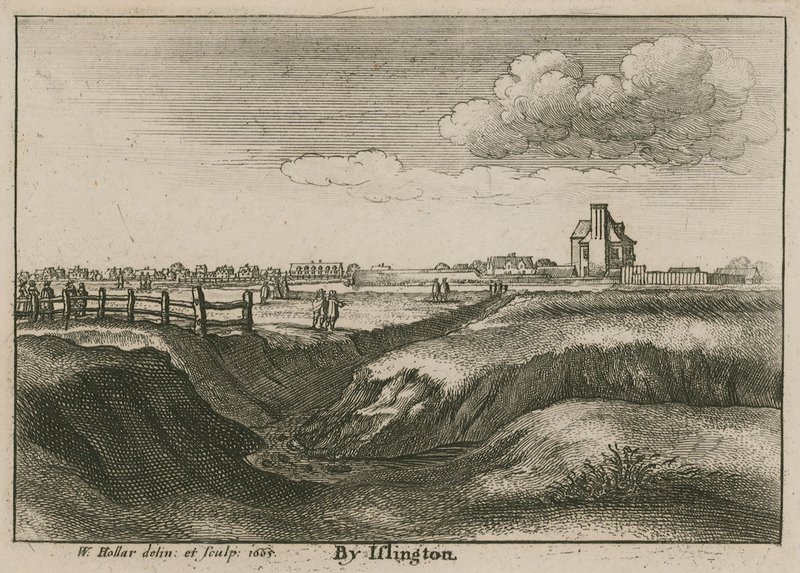 Ved Islington, New River Head av Wenceslaus Hollar