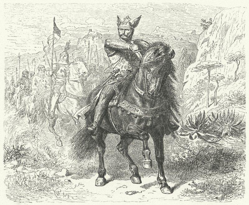 El Cid (gravering) av Wilhelm Camphausen