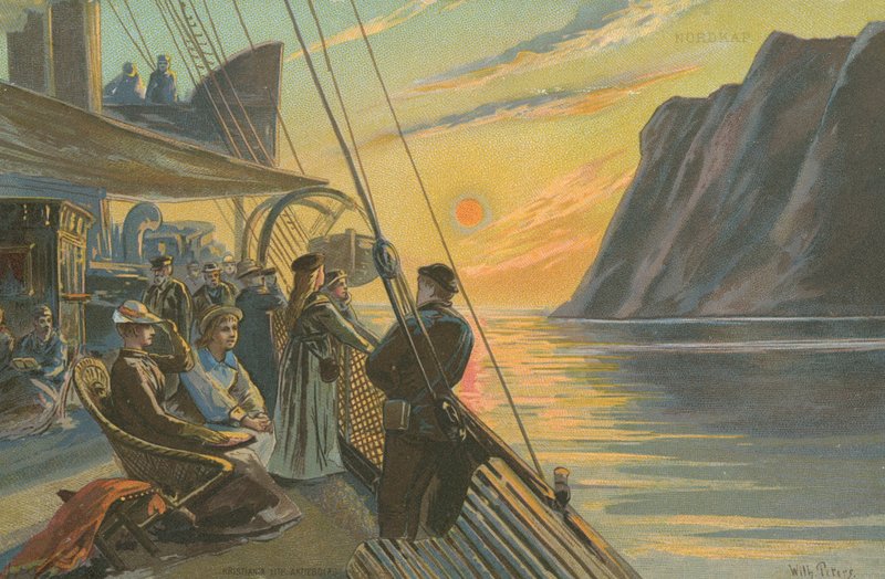 Nordkapp (chromolitho) av Wilhelm Peters