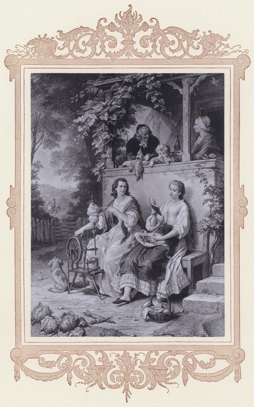 Friederike, sannhet og poesi (litho) av Wilhelm von (after) Kaulbach