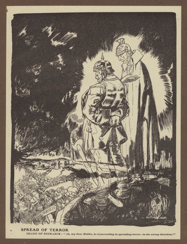 Spredning av terror (litho) av Will Dyson
