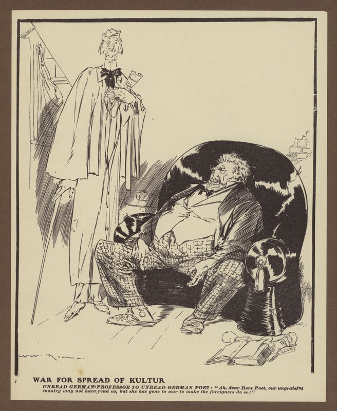 War for Spread of Kultur (litho) av Will Dyson