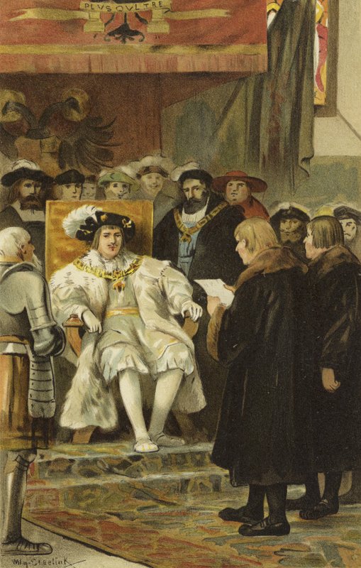 Innvielse av Charles V, Groningen, Nederland, 1523 av Willem II Steelink