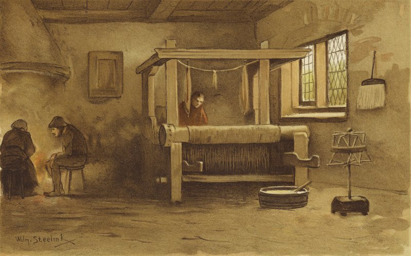 Weavers verksted, Nederland, 1500-tallet av Willem II Steelink