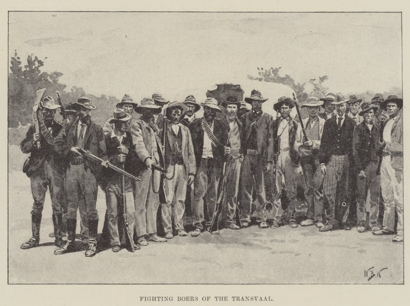 Kjempende boere fra Transvaal av William Barnes Wollen