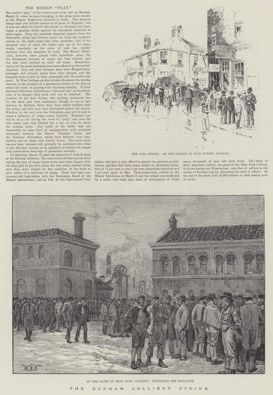 Durham Colliery Strike av William Barnes Wollen