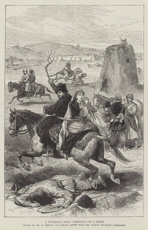Et turkomansk raid, bærer av en pris av William Crimea Simpson