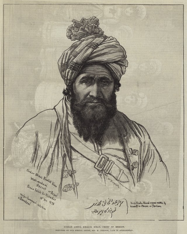 Sirdar Abdul Khalik Khan, sjef for Bezoot av William Crimea Simpson