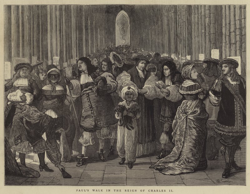 Paul's Walk in the Reign of Charles II av William III Bromley