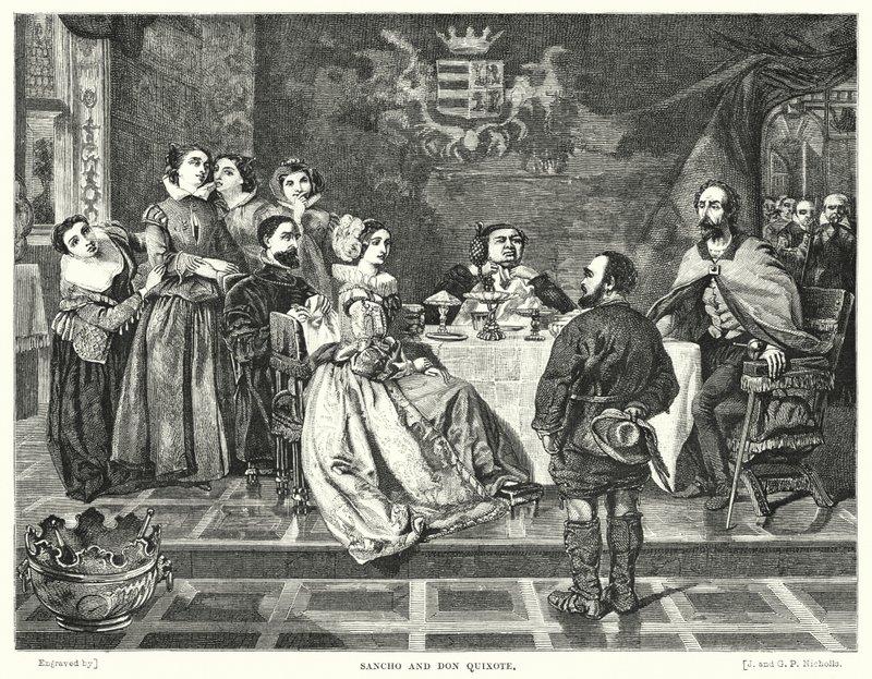Sancho og Don Quijote av William Powell after Frith