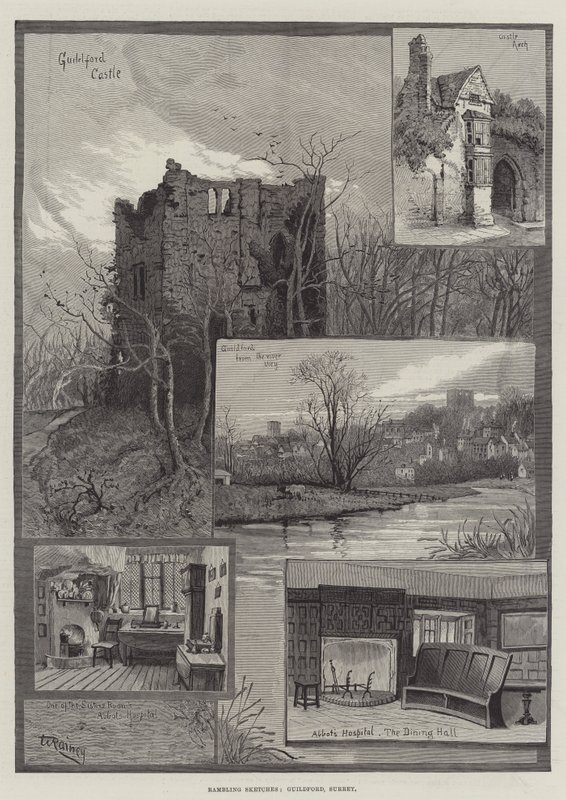 Rambling Sketches, Guildford, Surrey av William Rainey