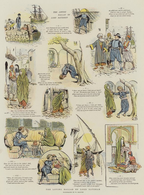 The Loving Ballad of Lord Bateman (chromolitho) av William Ralston