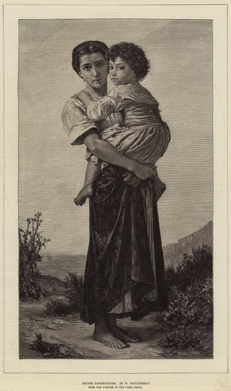 Unge bohemer av William Adolphe Bouguereau
