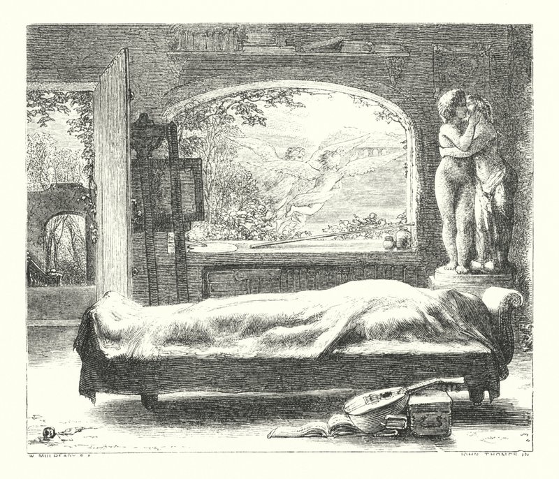 Det øde huset (gravering) av William (after) Mulready