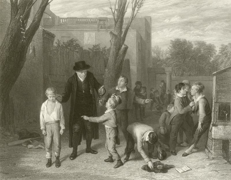 Kampen avbrutt (gravering) av William (after) Mulready