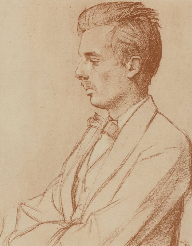 Aldous Huxley (litho) av William (after) Rothenstein