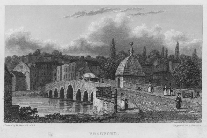 Bradford (gravering) av William (after) Westall