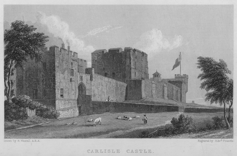 Carlisle Castle (gravering) av William (after) Westall