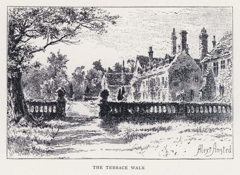 The Terrace Walk (gravering) av William Alexander Ansted