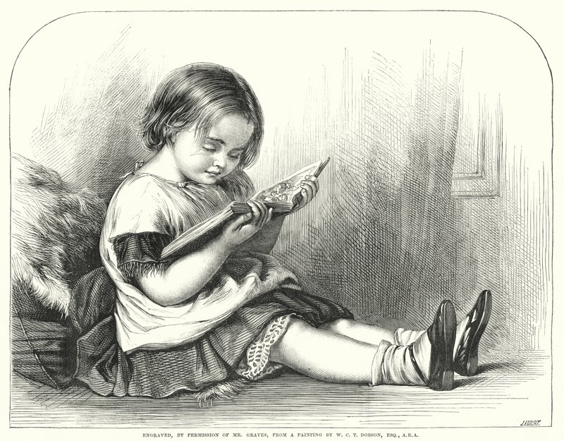 Lesing (gravering) av William Charles Thomas (after) Dobson