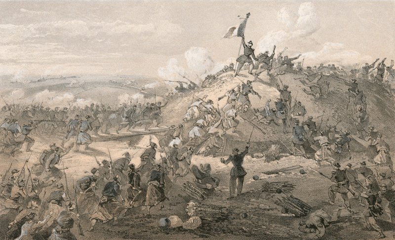 Angrepet på Malakoff av William Crimea Simpson