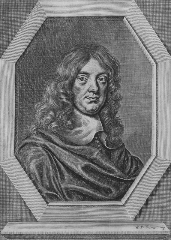 Abraham Cowley , engelsk poet (gravering) av William Faithorne
