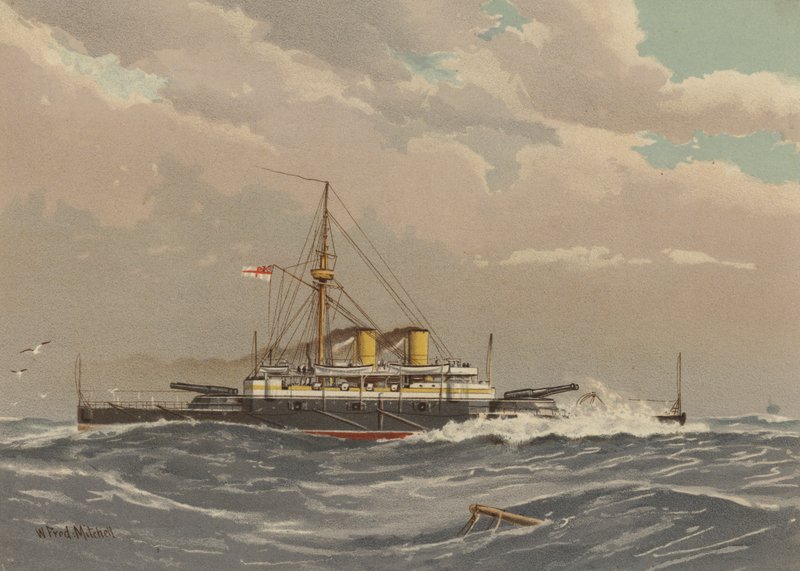 HMS Rodney, 1. klasse slagskip av William Frederick Mitchell