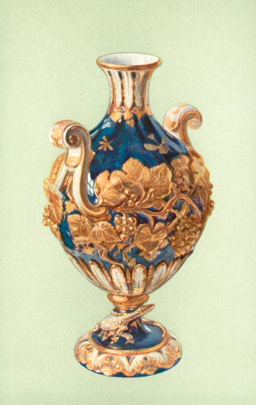 Vase, Chelsea, Mazarine Blue (farge litho) av William Gibb