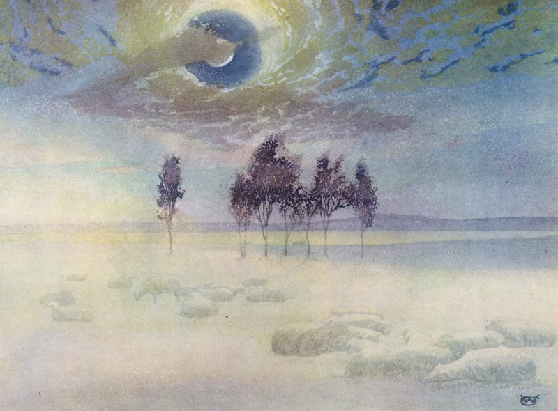 October Mist (farge litho) av William Giles