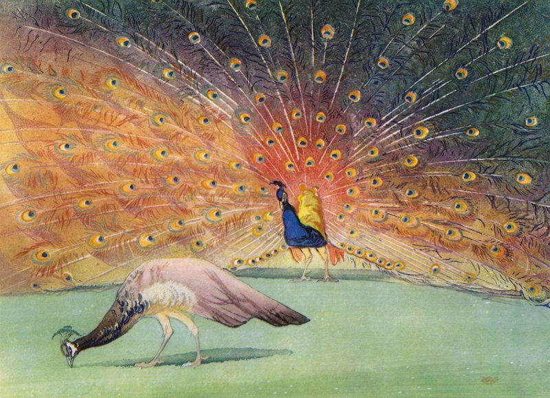 Dermed passerer verdens herlighet (farge litho) av William Giles