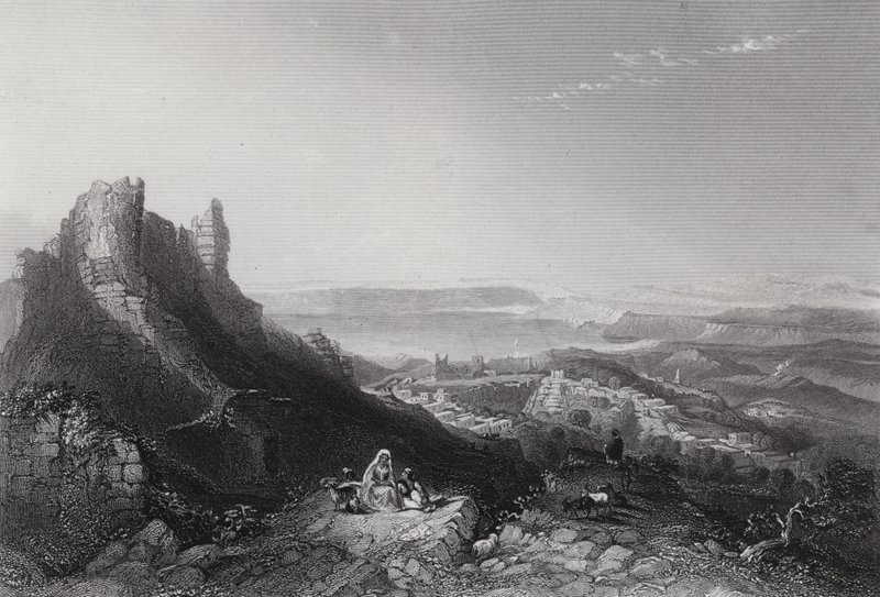 Tiberiassjøen (gravering) av William H. Bartlett