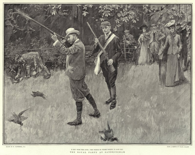 Royal Party på Sandringham av William Hatherell