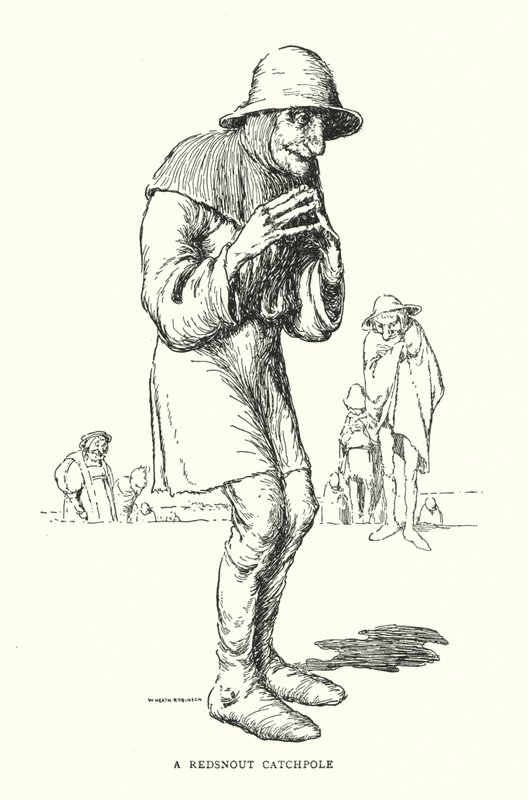 En Redsnout Catchpole (litho) av William Heath Robinson