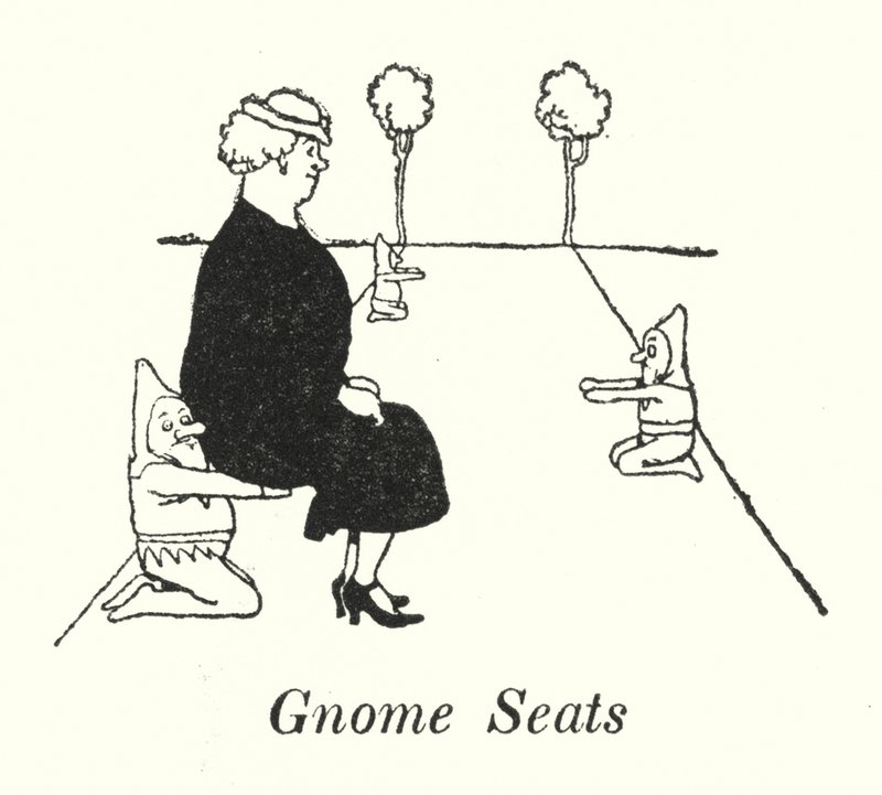 Gnome-seter (litho) av William Heath Robinson