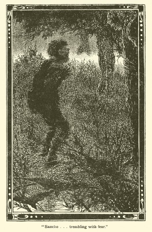 Illustrasjon for Don Quixote (litho) av William Heath Robinson